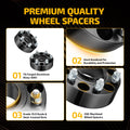 Set of 4 Hub Centric 6x5.5 Wheel Spacers for Ram 1500 (2019–2022)
