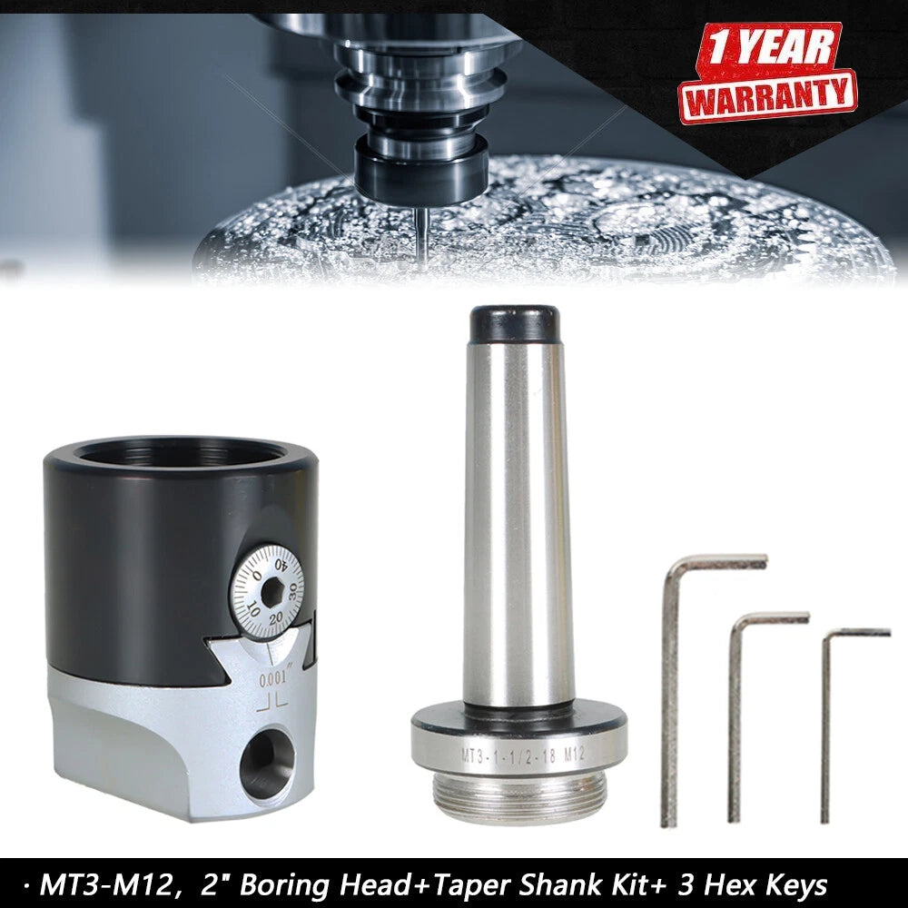 Boring Head Kit for Universal MT3-M12 (2")