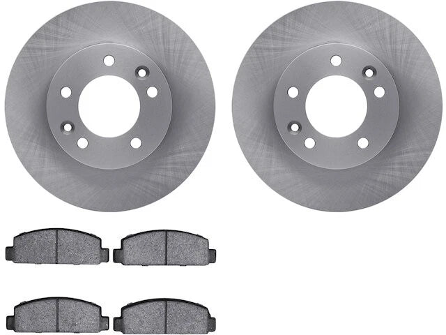Front Brake Pad and Rotor Kit for Mazda RX7 (1989–1991) KF495PJ