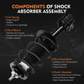 Set of 4 Front Quick Complete Strut Rear Shocks for Toyota Yaris (2006–2011)