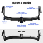 Towing Hitch Receiver Class 3 for Jeep Grand Cherokee (1999-2004)