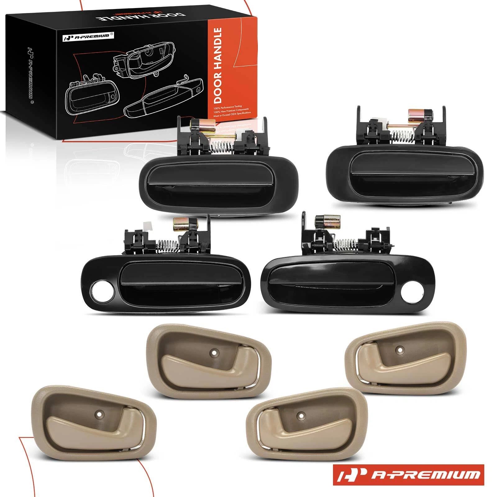 Exterior & Interior Door Handle Set for Chevrolet Prizm (2000-2002)