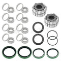 2 Front Wheel Hub Clutch & Bearings Seals Kit for Polaris Scrambler 400 500 (1999–2003)