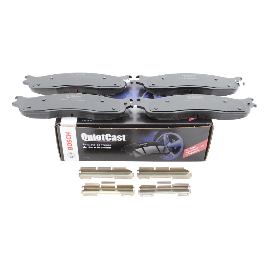 Set of 4 Bosch QuietCast Front Ceramic Brake Pads for Dodge Ram 1500 2500 3500 (2002–2023)