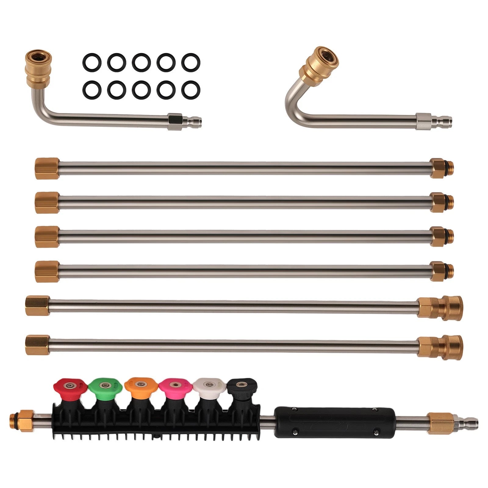 Stainless Steel Pressure Washer Extension Wand 1/4" Quick Connect