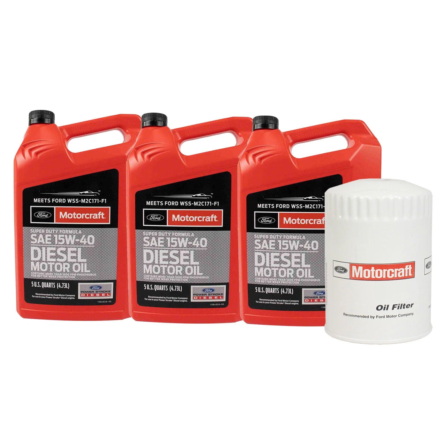 Motorcraft Engine Oil Change Kit SAE 15W-40 for Ford F-250 F-350 SD (2016–2022)