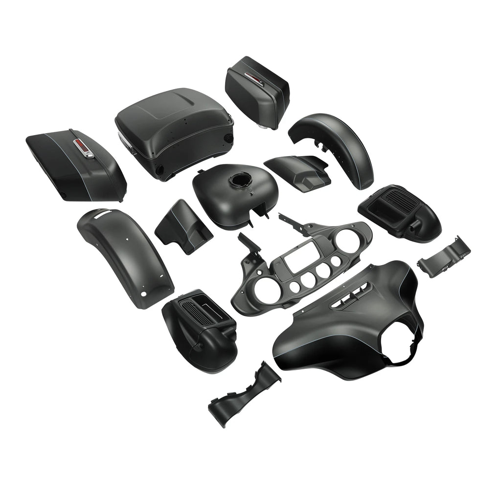 Fairings Body Kit for Harley Electra Glide (2014–2024) Charcoal Denim/Black Denim
