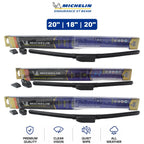 Set of 3 Michelin Endurance XT Beam Wiper Blades for Ford (1989–1992)