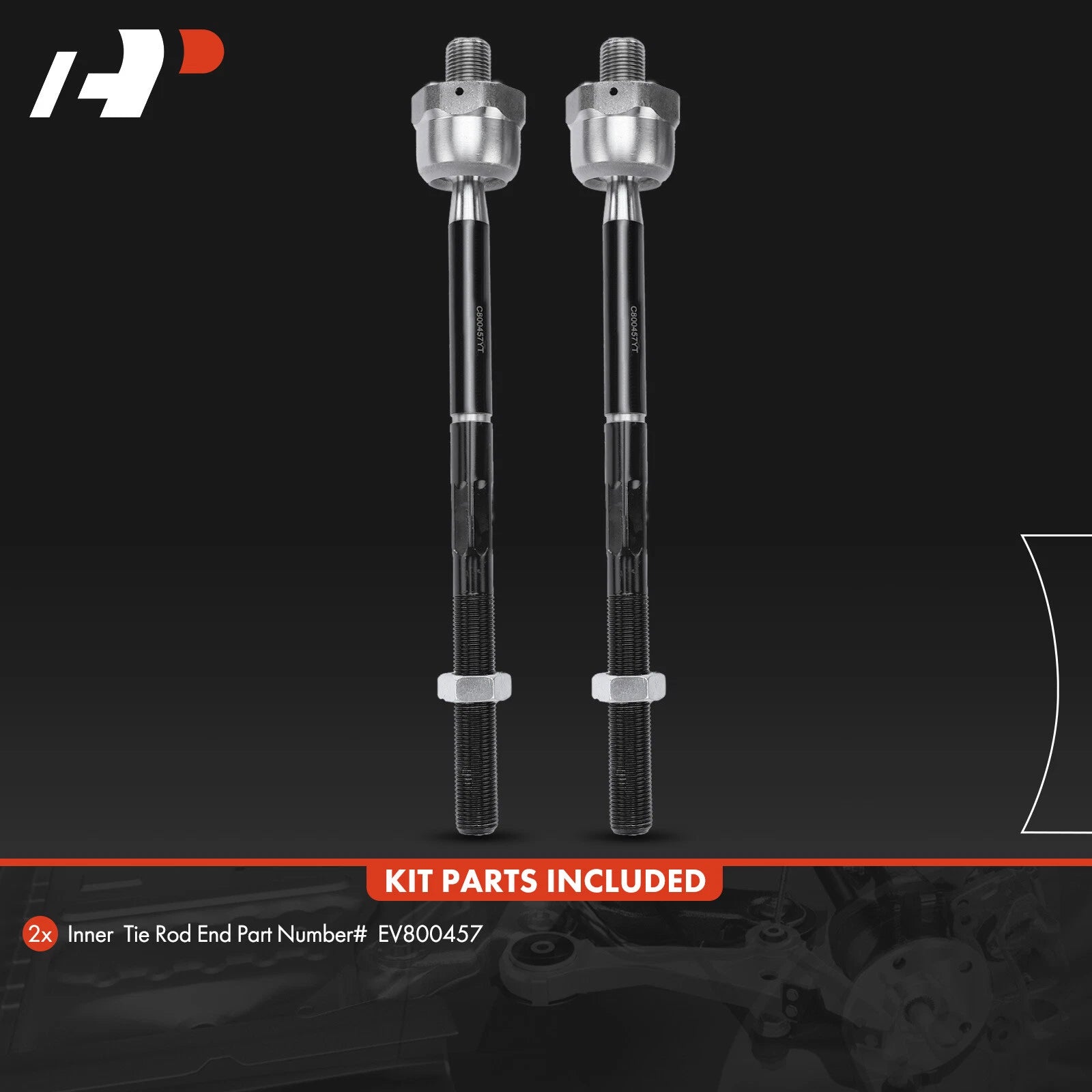 2X Inner Tie Rods for Ford F-150, Expedition, Lincoln Navigator (2009–2014)