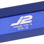 Set of 20 J2 7075 Forged Aluminum M12x1.25 Open-End Lug Nuts w/Adapter Blue