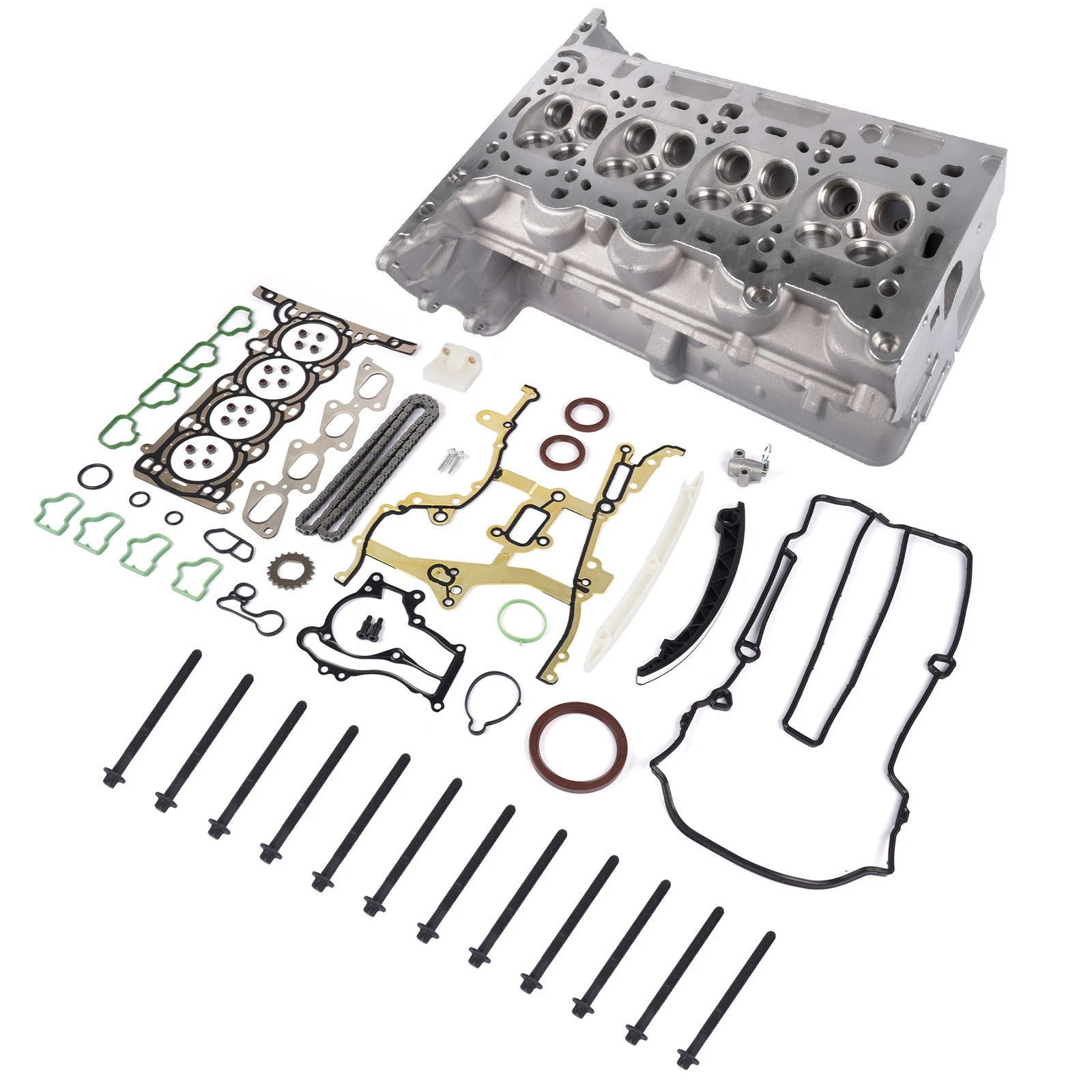 Cylinder Head, Gasket & Timing Chain Set for Chevy Sonic, Buick Encore (2012-2016)