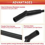 6 Pcs Spark Plug Wire Ignition Coil Cable No.XU2Z12259AA for Ford Mustang (2005–2014)