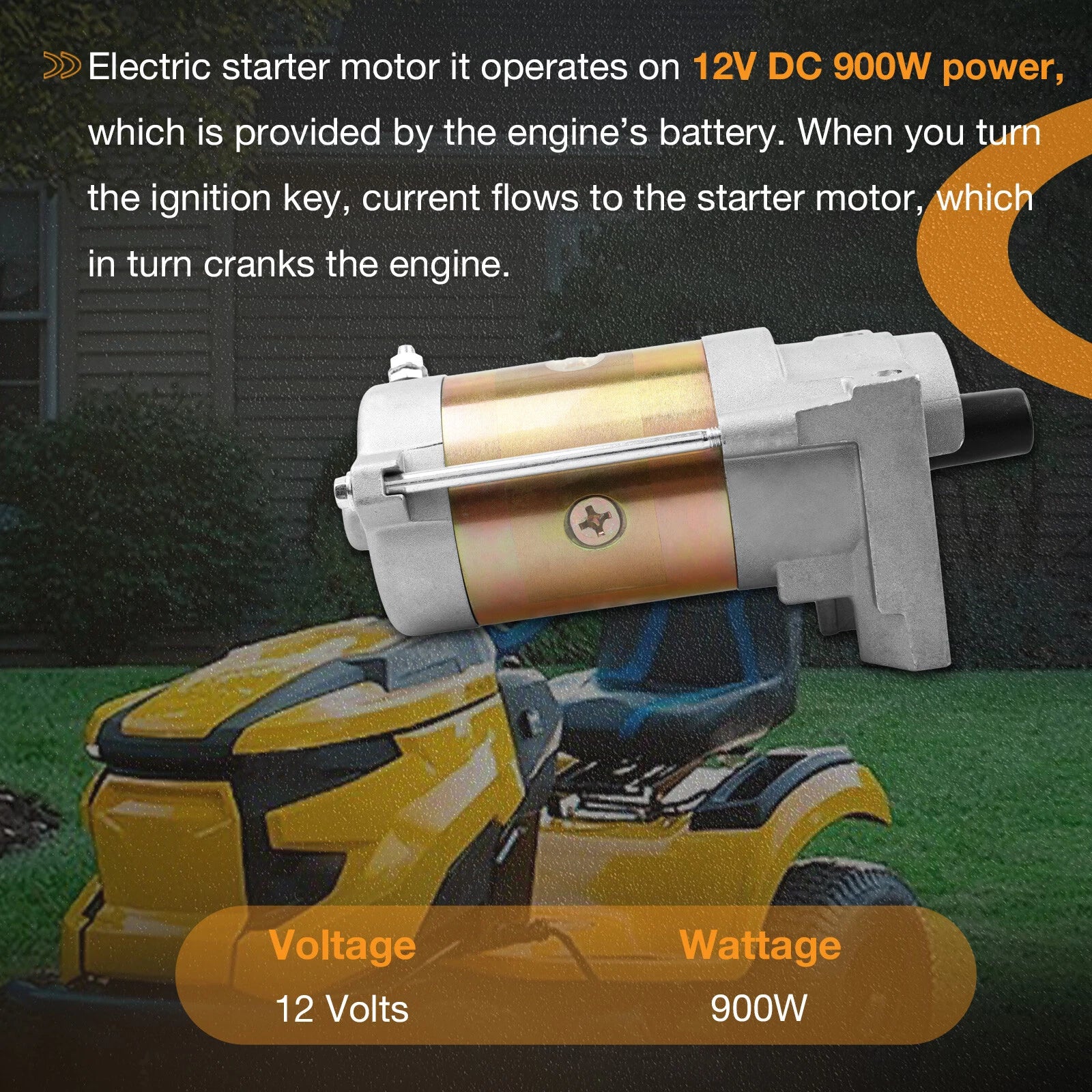 Electric Starter Motor for MTD Cub Cadet 679cc (Fits Various Models)