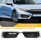 1 Pair Fog Light Grill for Honda Civic Coupe (2019–2021) 71185TBAA50