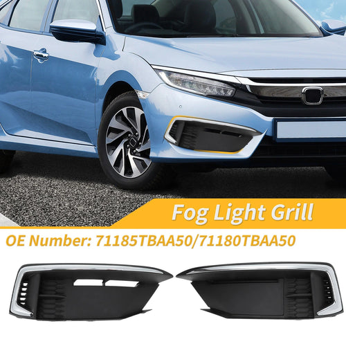 1 Pair Fog Light Grill for Honda Civic Coupe (2019–2021) 71185TBAA50