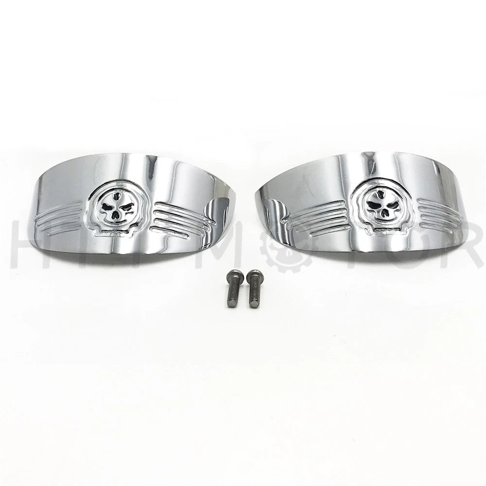 Skull Turn Signal Visors for Harley FXRT (1986–1992), FLST (1986–1990), FLSTC (1988–2017), FLHR (1994–2017)
