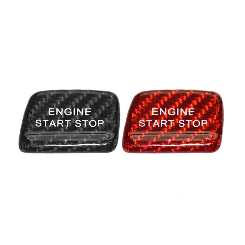 Carbon Fiber Engine Start Stop Button Sticker Cover for Chevrolet Camaro (2010–2023)