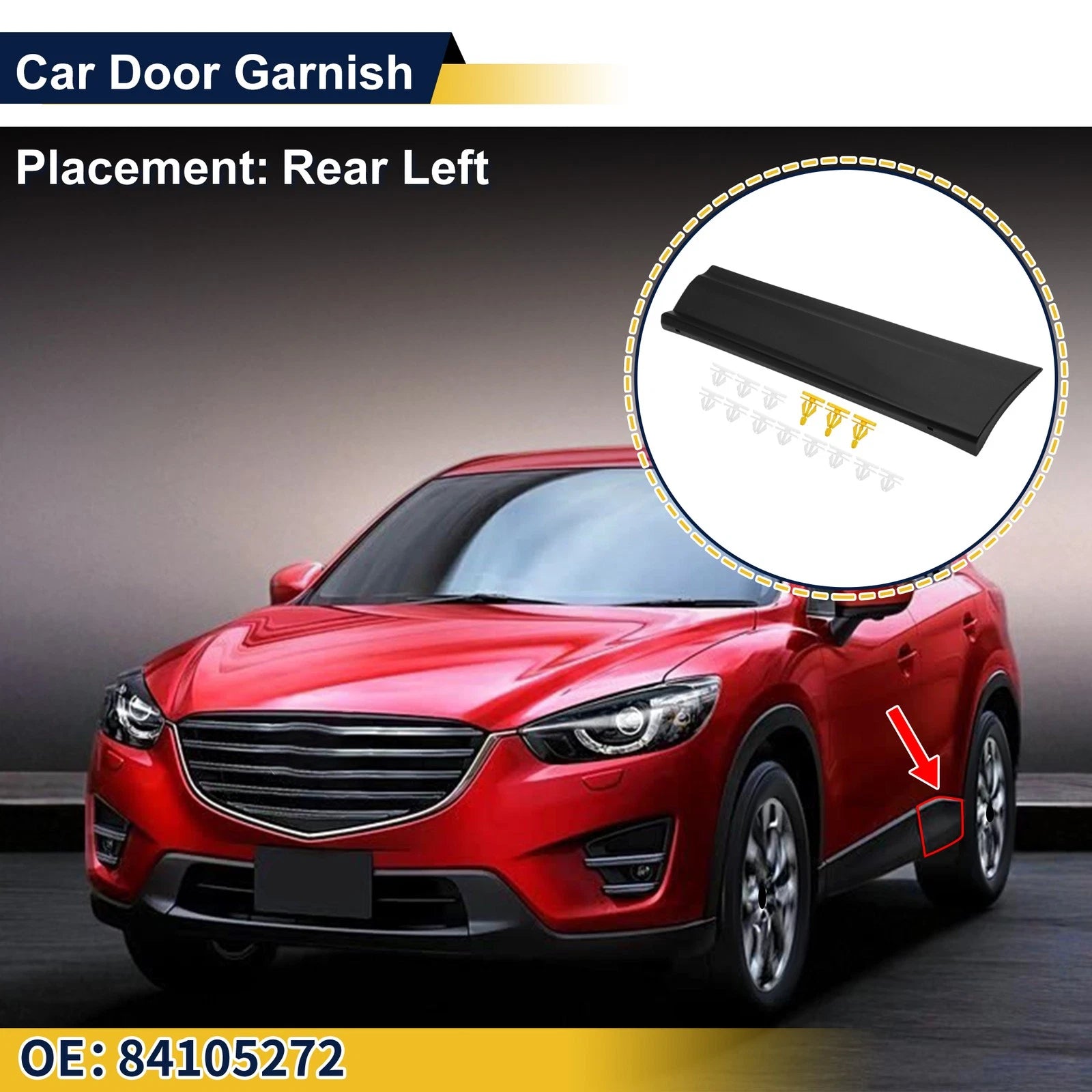 Door Side Lower Trim Garnish No. 84105272 for Chevrolet Equinox (2018–2023)