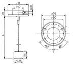 Fuel Sender Unit for Fiat 90-90 100-90 110-90 Tractors (1990–1990)