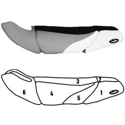 Seat Cover for Kawasaki 1100 STX (1998–1999) Blacktip Custom Colors