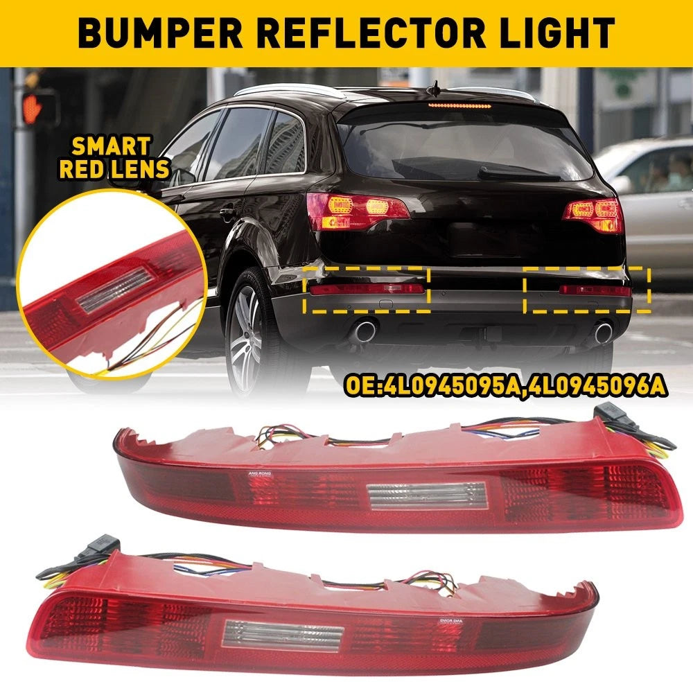 Set of 2 Rear Bumper Reverse Light Tail Fog Lamps for Audi Q7 (2006–2015)