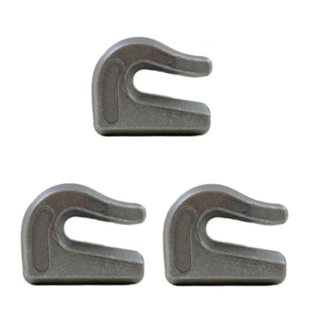 Pack of 3 Weld On Grab Chain Hooks G70 5/16" 4700 WLL