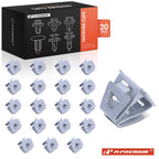 20x Zinc Radiator Grille Panel Push Nut Retainer Clips for Dodge