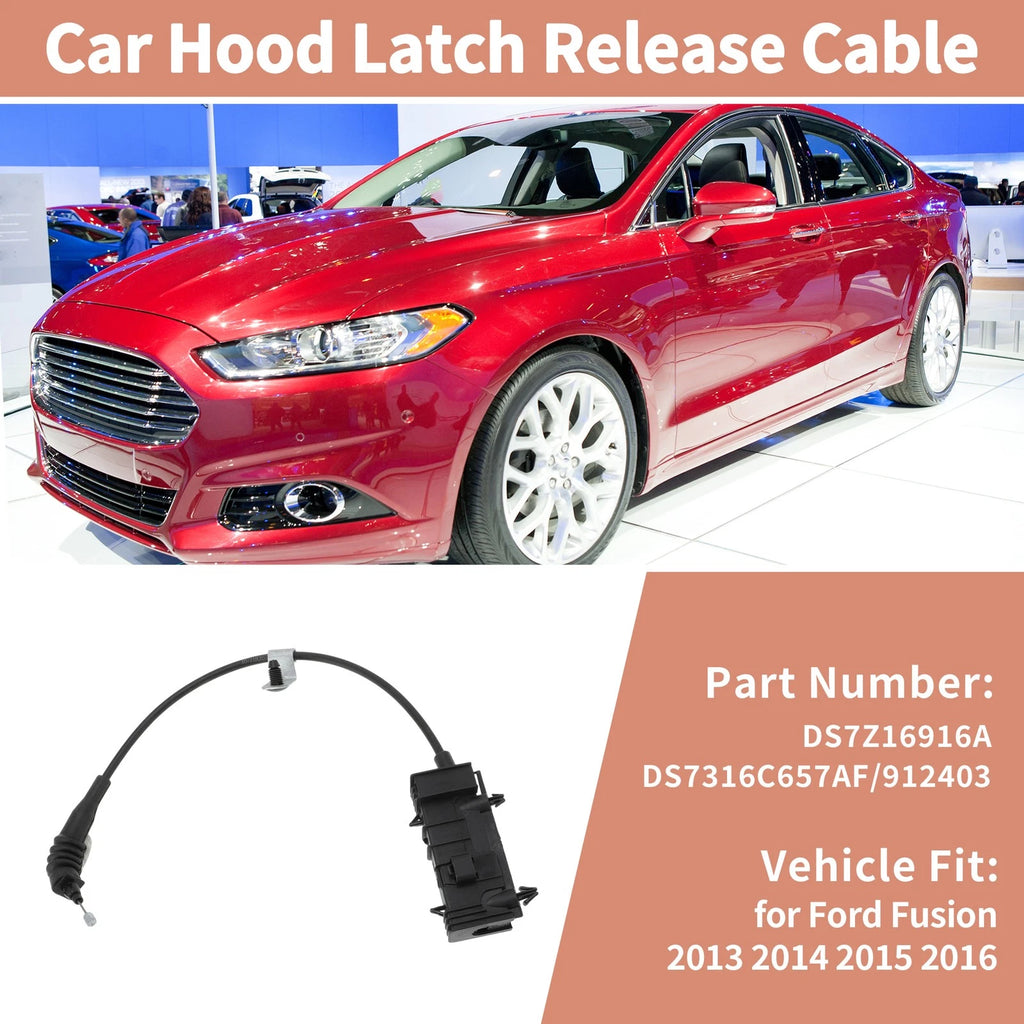 Front Hood Release Cable for Ford Fusion (2013–2016) DS7Z16916A