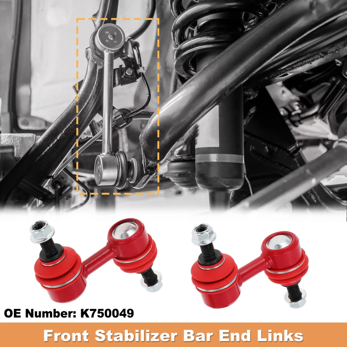 2X Front Sway Bar Links No.K750795 for Subaru Forester Impreza Legacy Outback