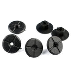 Pack of 10 Black Liner Plastic Nuts for Mercedes W201 (1982–1993)