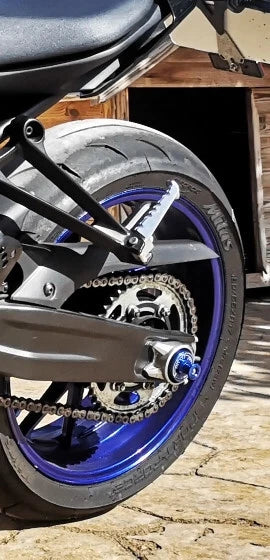 Rear Wheel Axle Fork Slider Protector for Yamaha MT-07, YZF-R7, XSR (2014–2023)