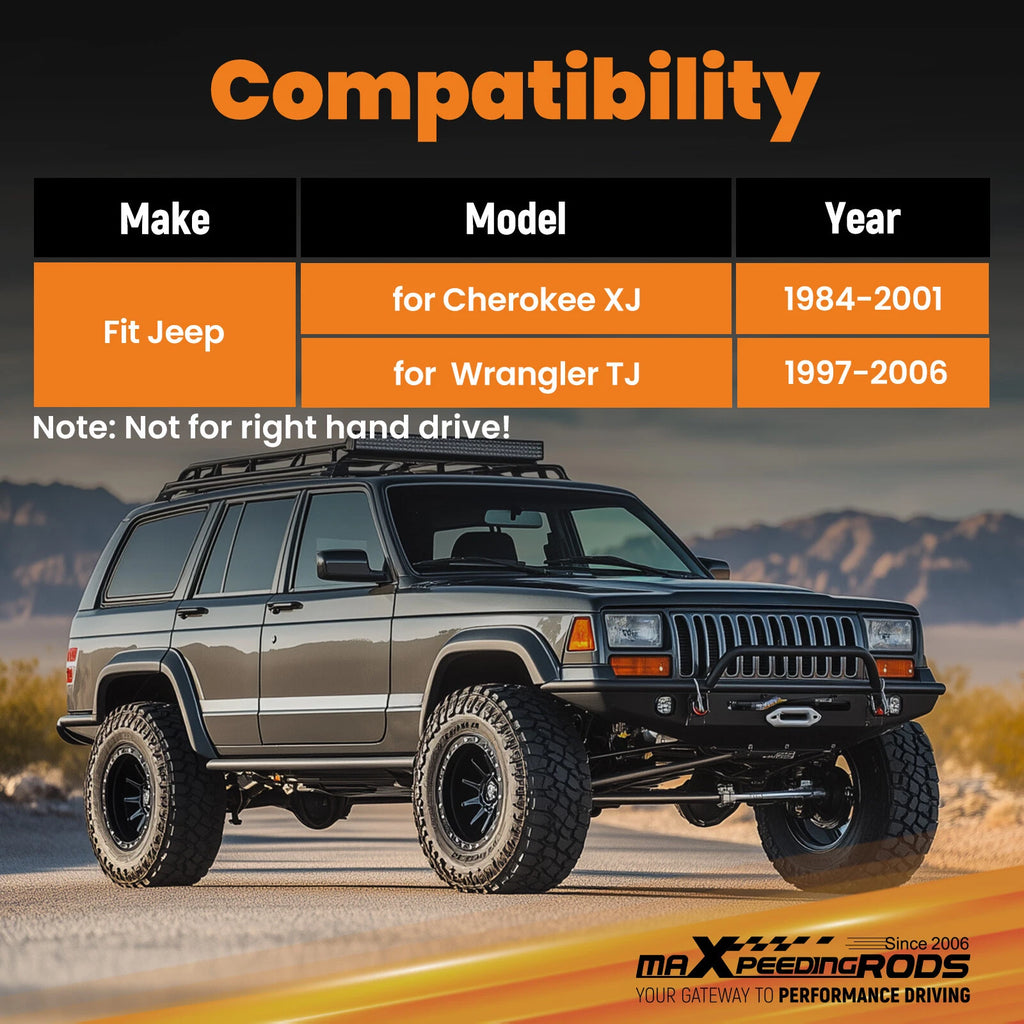 Adjustable Track Bar for Jeep Wrangler TJ, Cherokee XJ (1997-2006)