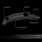 Front Lower Bumper Valance for Ford F150 4WD (2009–2014) w/ Tow Hook Hole