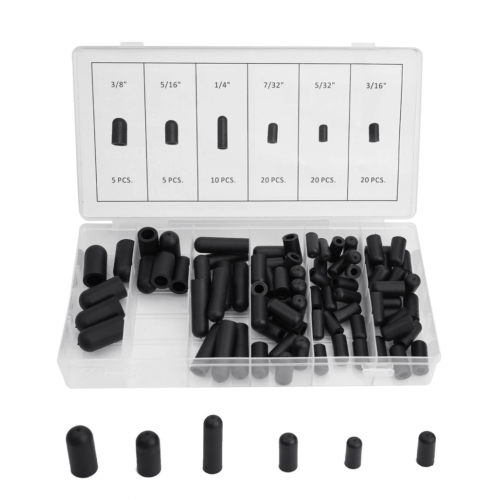 Rubber Vacuum Cap Assortment for Various Makes Models (5/32" - 3/8")