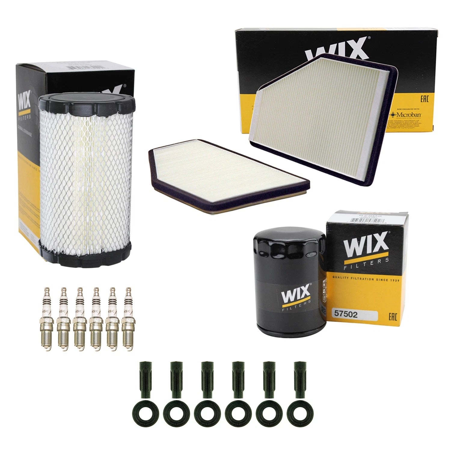 Tune Up Kit with NGK 6 Spark Plugs & Boots for Escape Mariner Tribute (2001–2012)