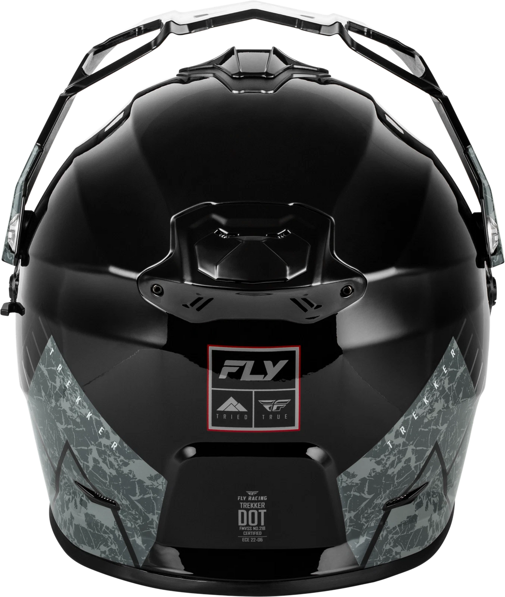Fly Racing Trekker Full-Face Helmet for Street (2X-Large, Black/Grey)