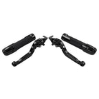 Black Extendable Brake Clutch Lever Grip for BMW F800GS/ADV (2008-2018)