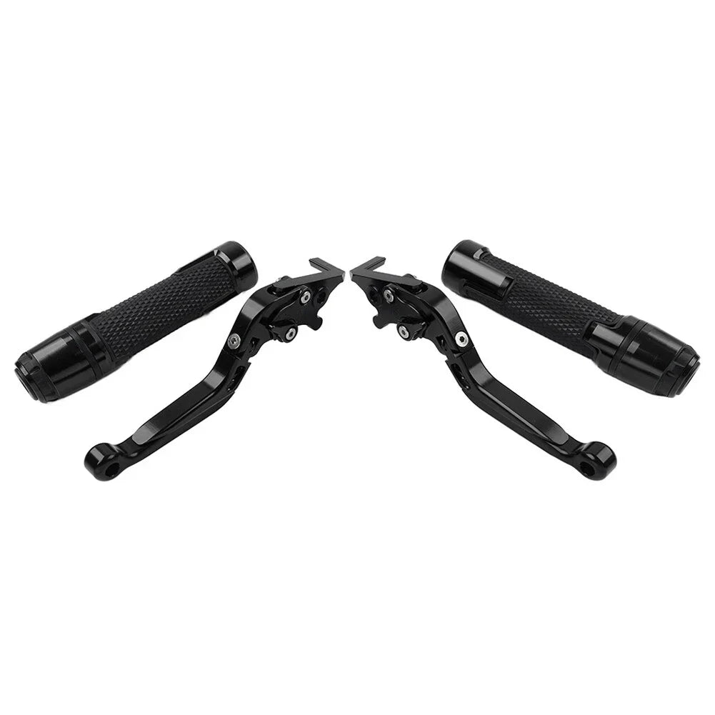 Black Extendable Brake Clutch Lever Grip for BMW F800GS/ADV (2008-2018)