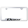 Stainless Steel Cut-Out License Plate Frame - Officially Licensed for Dodge Dart