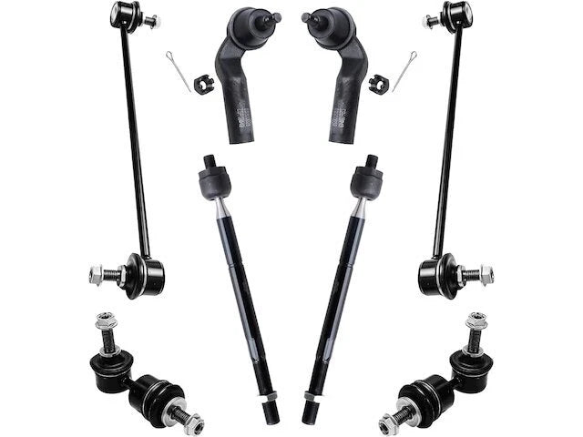 Front and Rear Tie Rod and Sway Bar Link Kit for Mazda 3 (2004–2009) NS383HK