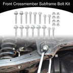 Set of 4 Front Crossmember Subframe Bolts No.68211659AA for Dodge Caliber (2007–2012)