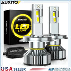 2X LED Headlight Bulbs for H4 9003 (80000LM, High/Low Beam)