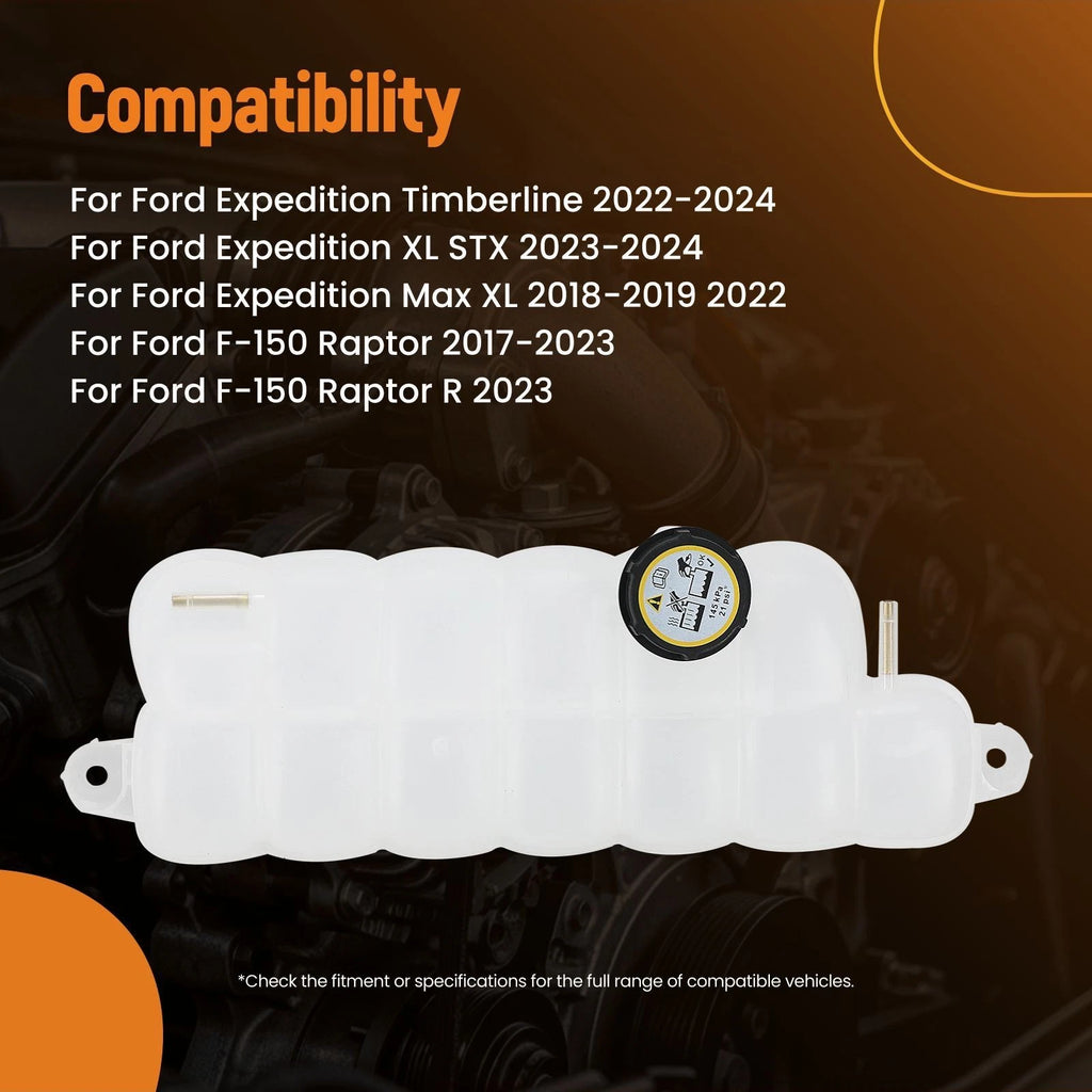 Engine Coolant Reservoir Tank with Cap for Ford Expedition (2018–2024)