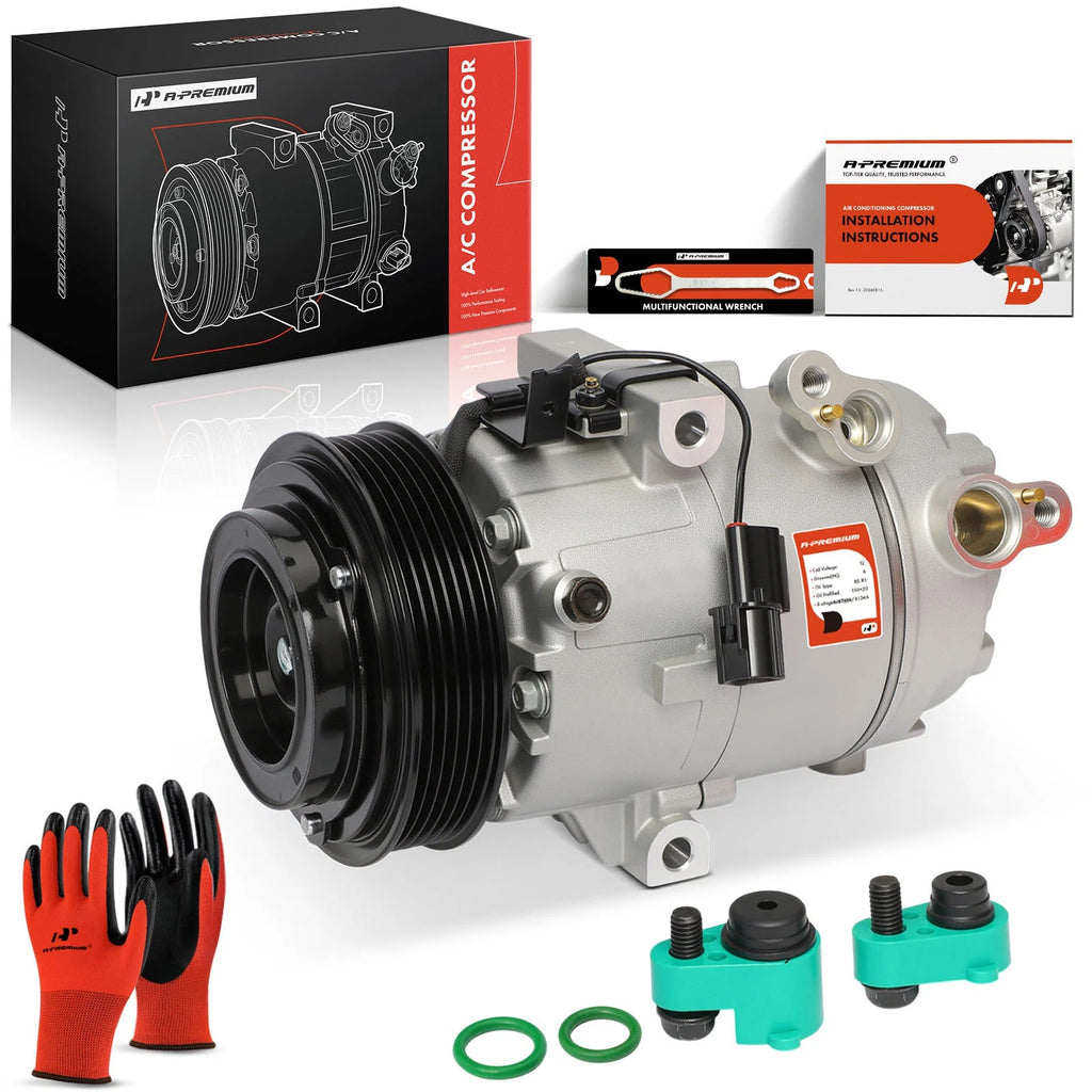 A/C Compressor with Clutch for Kia Forte (2014–2018) Hyundai Elantra GT