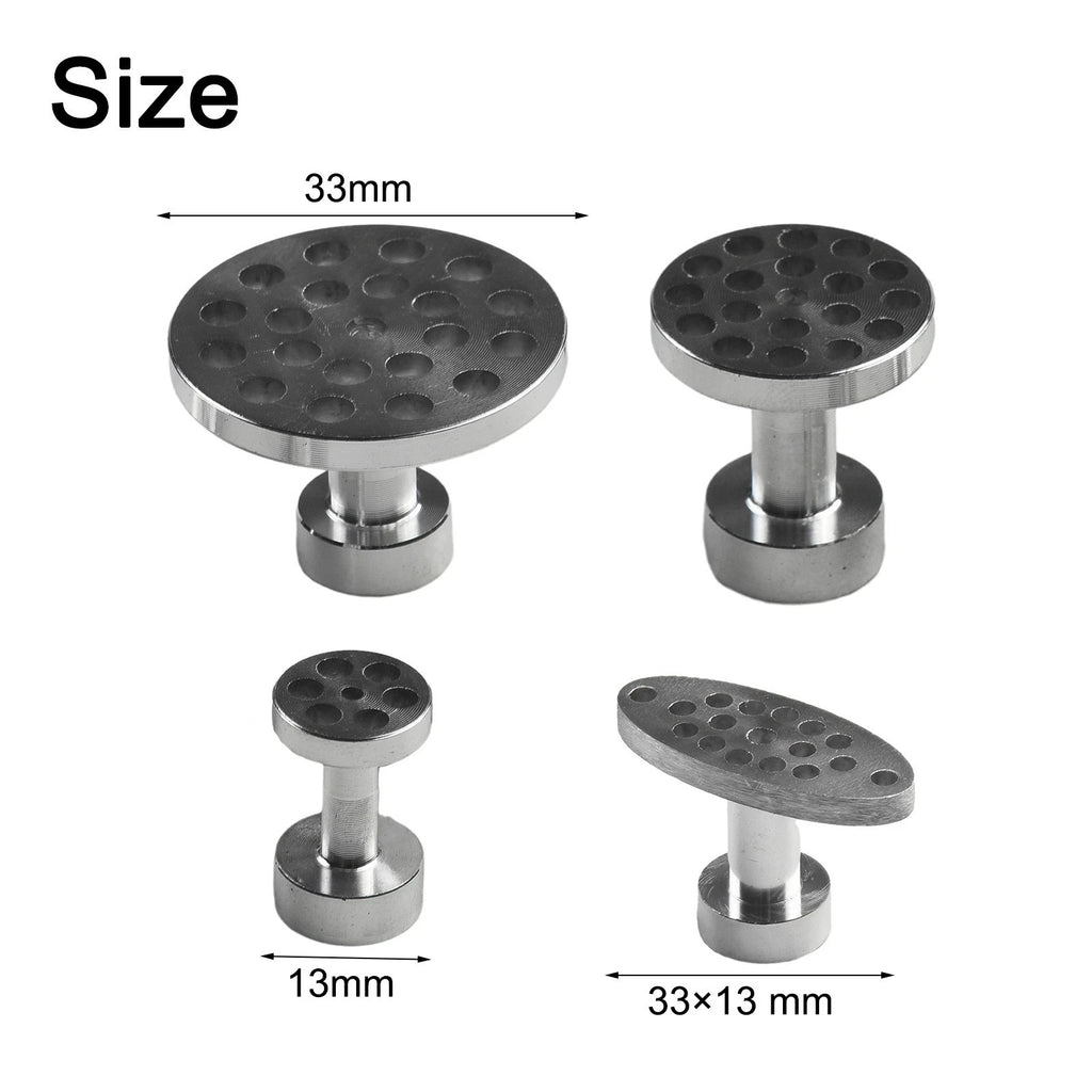 Set of 4 Car Dent Repair Aluminum Puller Tabs for Any Vehicle