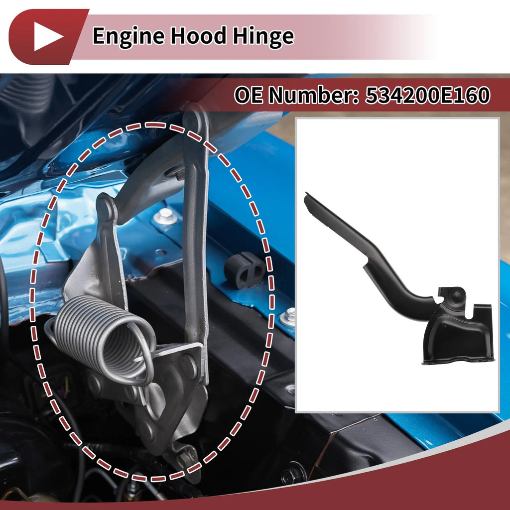 Hood Hinge for Toyota Highlander (2015) Left Side, 1 pcs