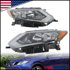 LED Halogen Headlights Pair for Nissan Rogue Sport (2017–2019)