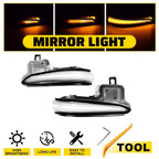 2X LED Sequential Signal Mirror Light Clear for Toyota RAV4 (2019–2023)