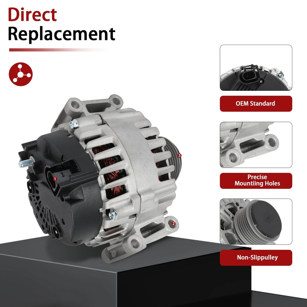 Alternator for Audi A5 Quattro, Q5 (2008–2010) V6 3.2L