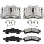 Set of 6 Ceramic Brake Pads and Calipers for GMC Envoy (2002–2005)